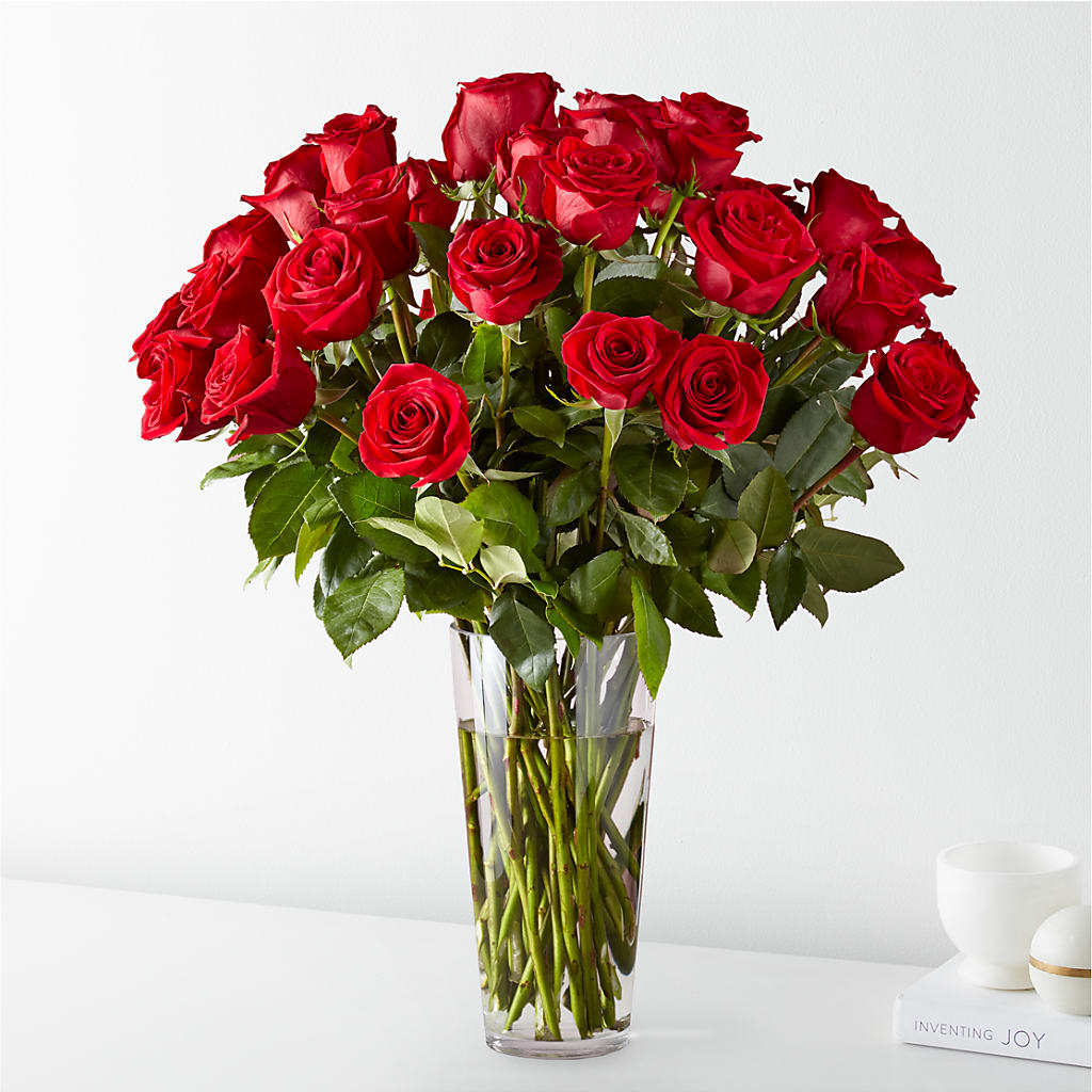 Long Stem Red Rose Bouquet – Country Cottage Floral Creations, Conroe TX