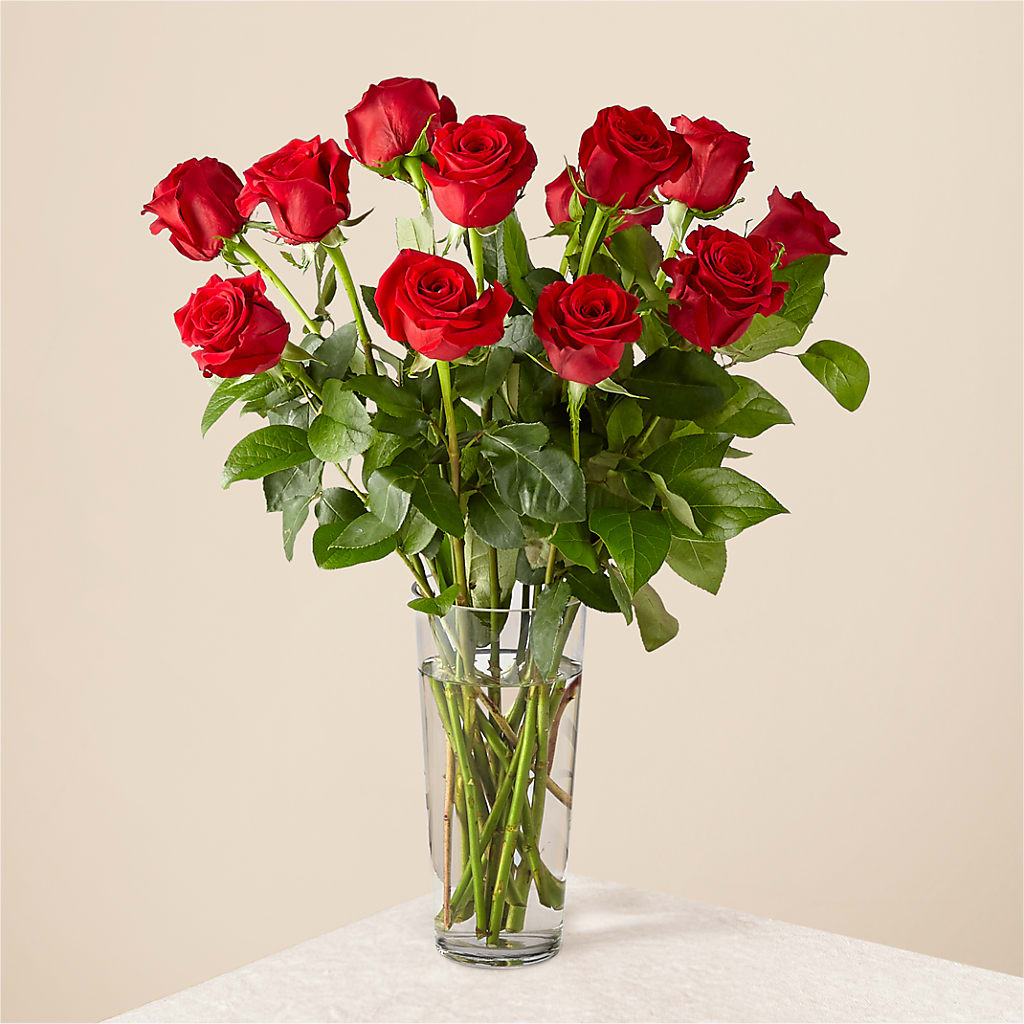 Long Stem Red Rose Bouquet – Country Cottage Floral Creations, Conroe TX