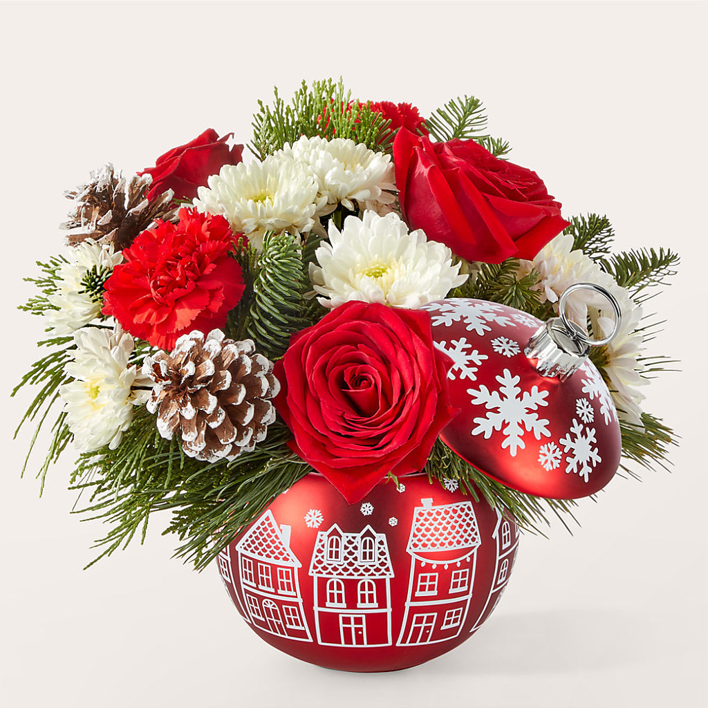 Christmas Village Ornament – Country Cottage Floral Creations, Conroe TX