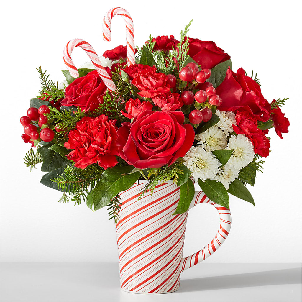 Peppermint Swirl Mug – Country Cottage Floral Creations, Conroe TX