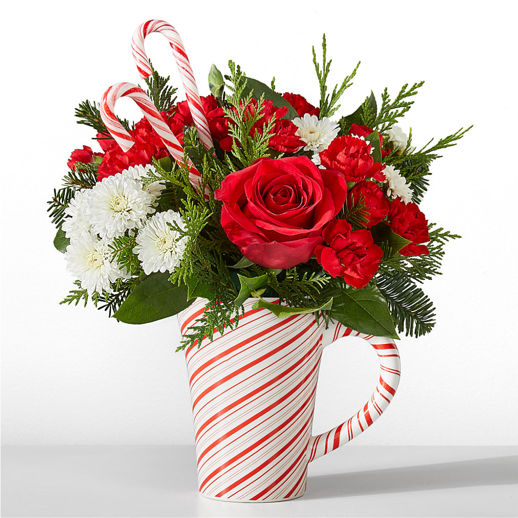 Peppermint Swirl Mug – Country Cottage Floral Creations, Conroe TX