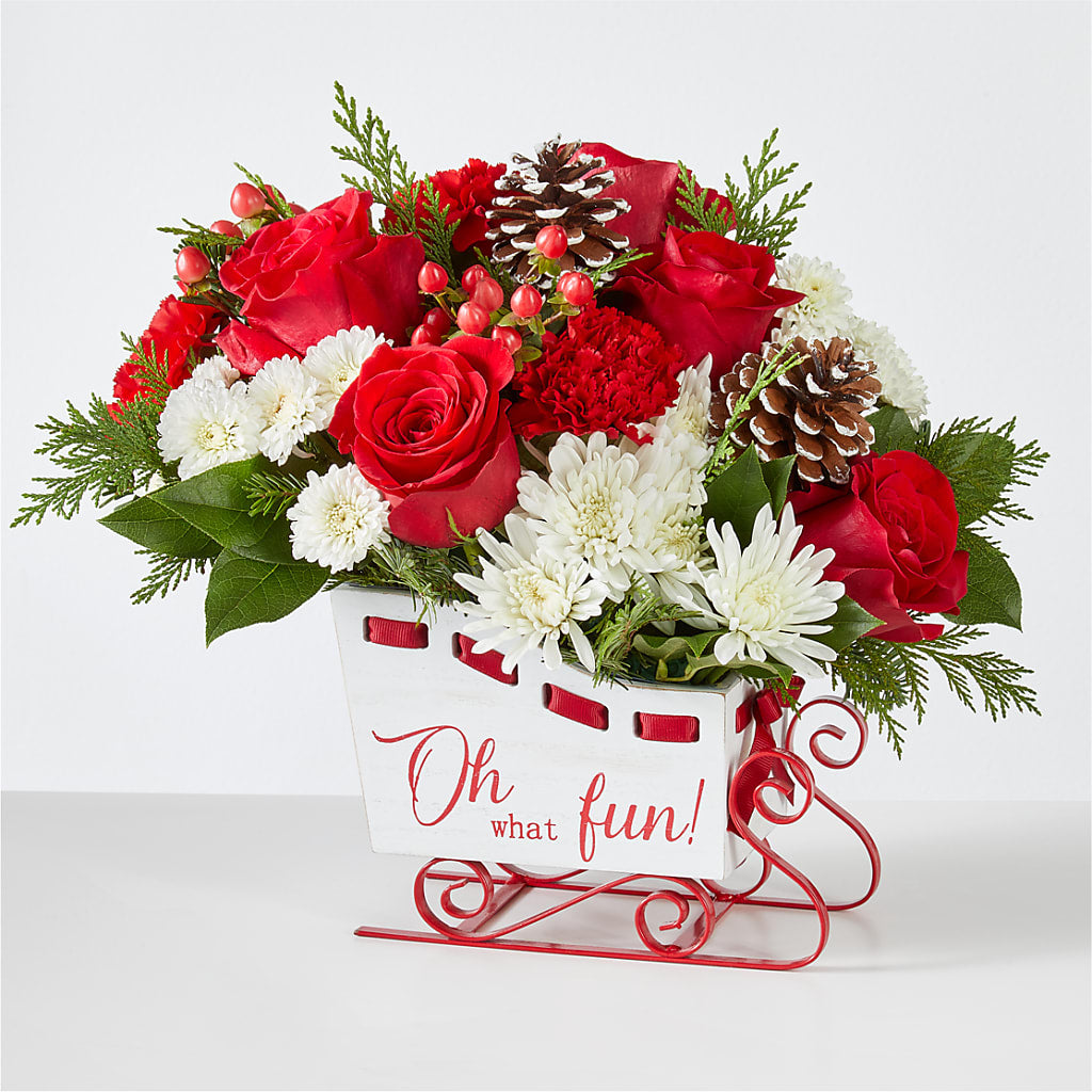 Sleigh Bells Bouquet – Country Cottage Floral Creations, Conroe TX