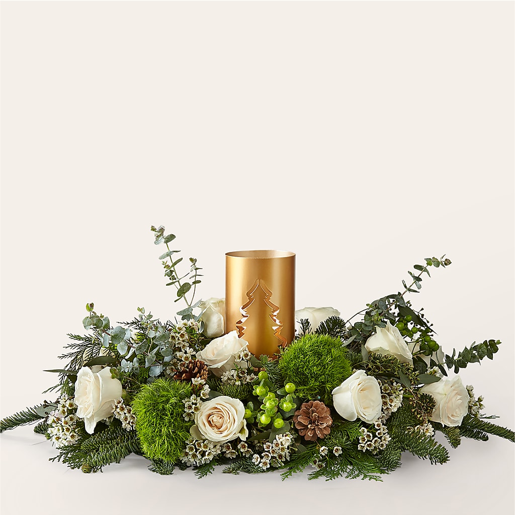 Chestnuts Roasting Centerpiece – Country Cottage Floral Creations, Conroe TX
