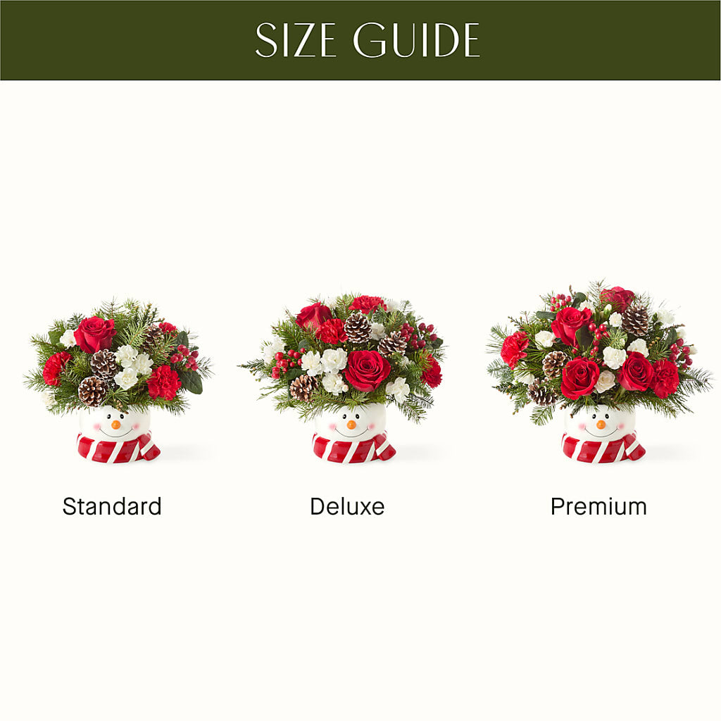 Jolly Snowman Bouquet – Country Cottage Floral Creations, Conroe TX