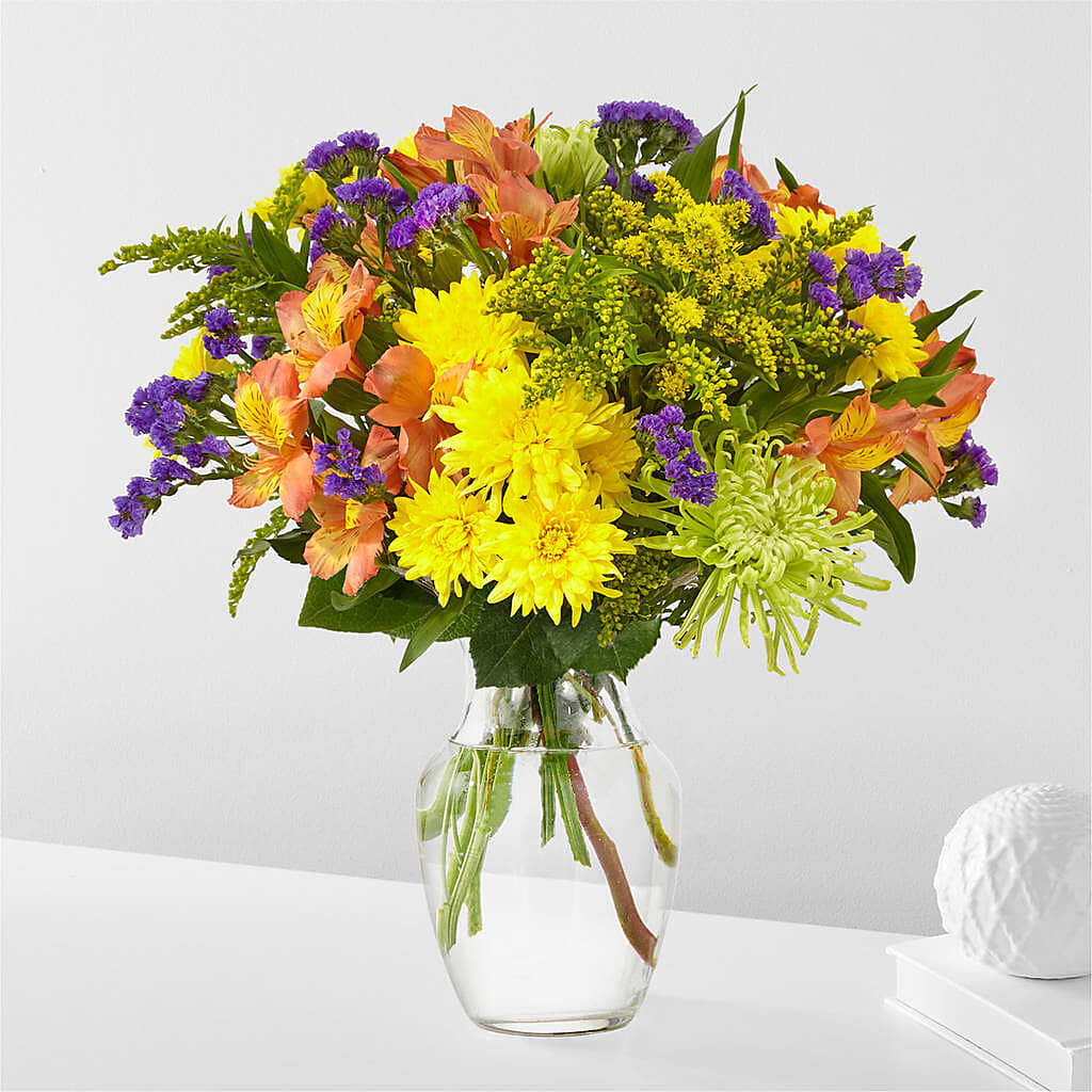 Marmalade Skies Bouquet – Country Cottage Floral Creations, Conroe TX