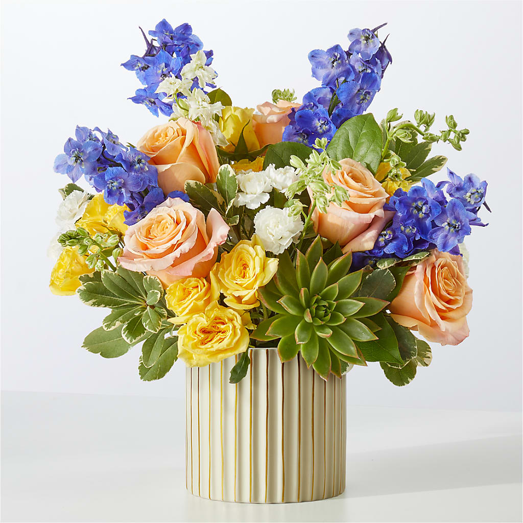 Cobalt Reverie Bouquet – Country Cottage Floral Creations, Conroe TX