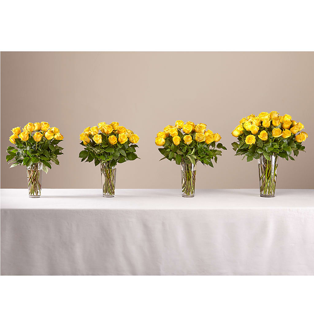 Long Stem Yellow Rose Bouquet – Country Cottage Floral Creations, Conroe TX