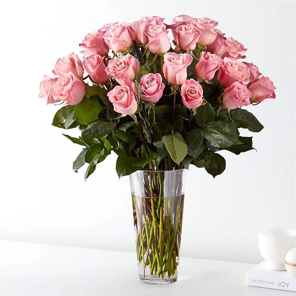 Long Stem Pink Rose Bouquet – Country Cottage Floral Creations, Conroe TX
