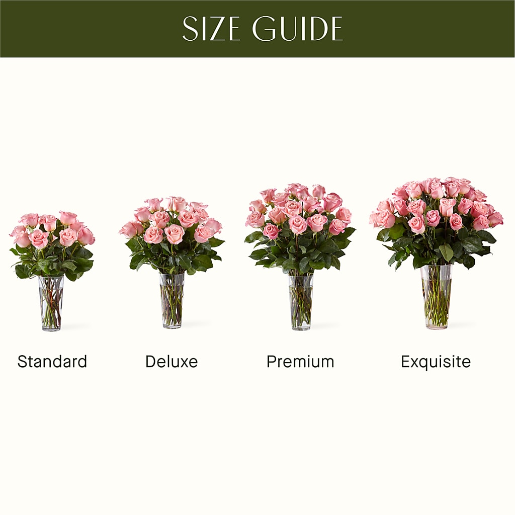 Long Stem Pink Rose Bouquet – Country Cottage Floral Creations, Conroe TX