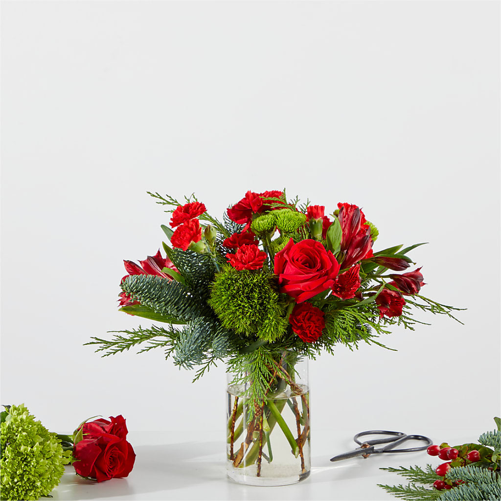 Merry Moment Bouquet – A Florist Original – Country Cottage Floral Creations, Conroe TX