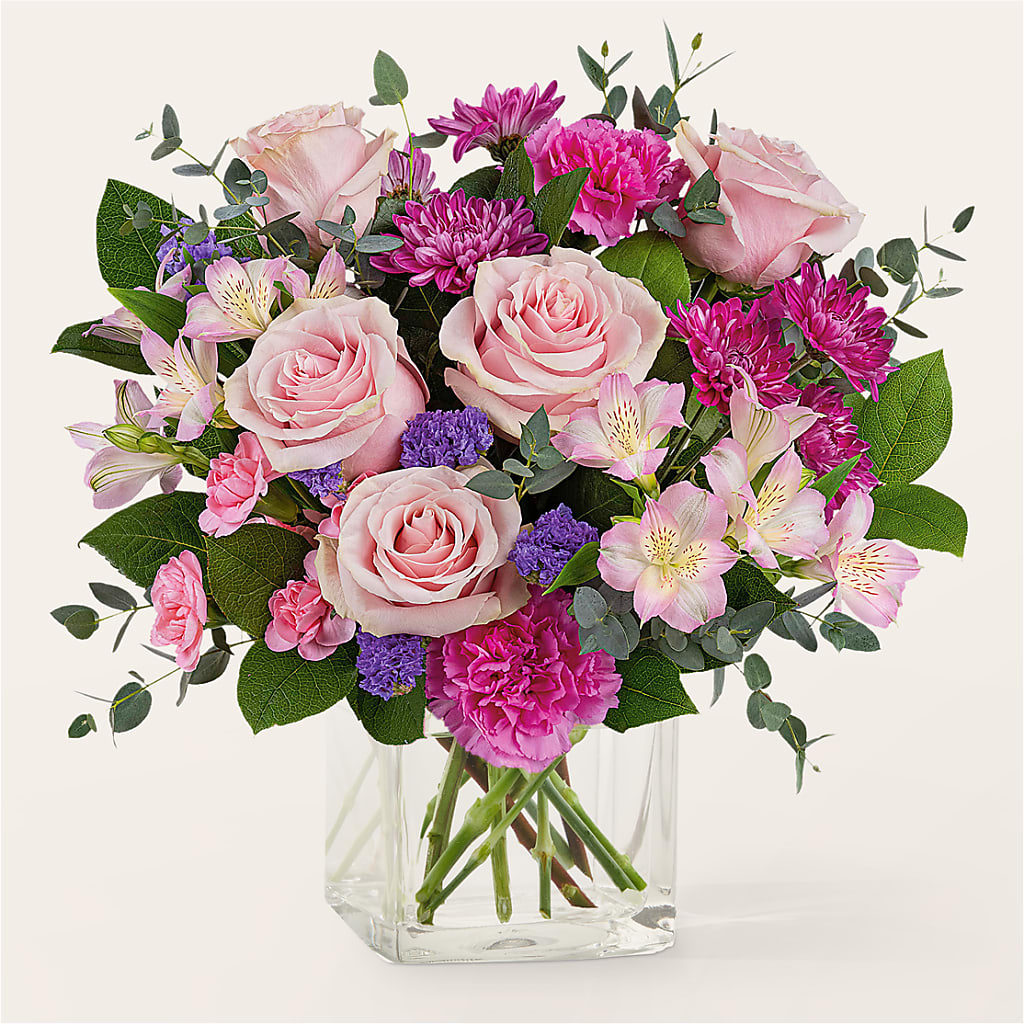 Rosy Radiance Bouquet – Country Cottage Floral Creations, Conroe TX