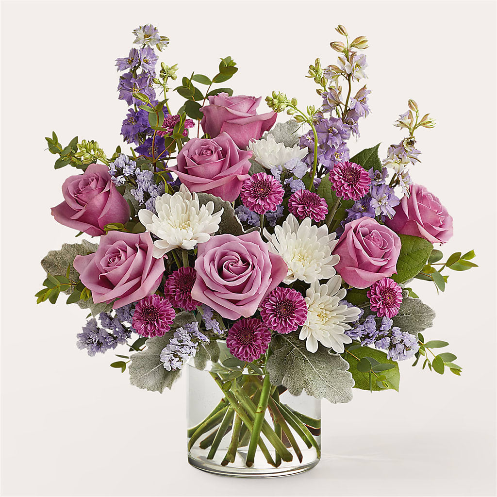 Violet Frost Bouquet – Country Cottage Floral Creations, Conroe TX