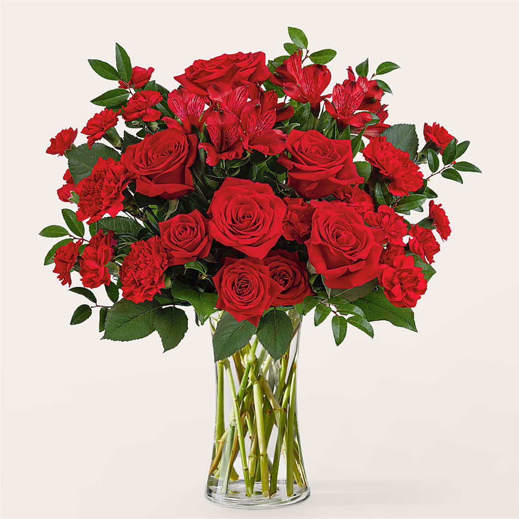 Brilliant Ruby Bouquet – Country Cottage Floral Creations, Conroe TX