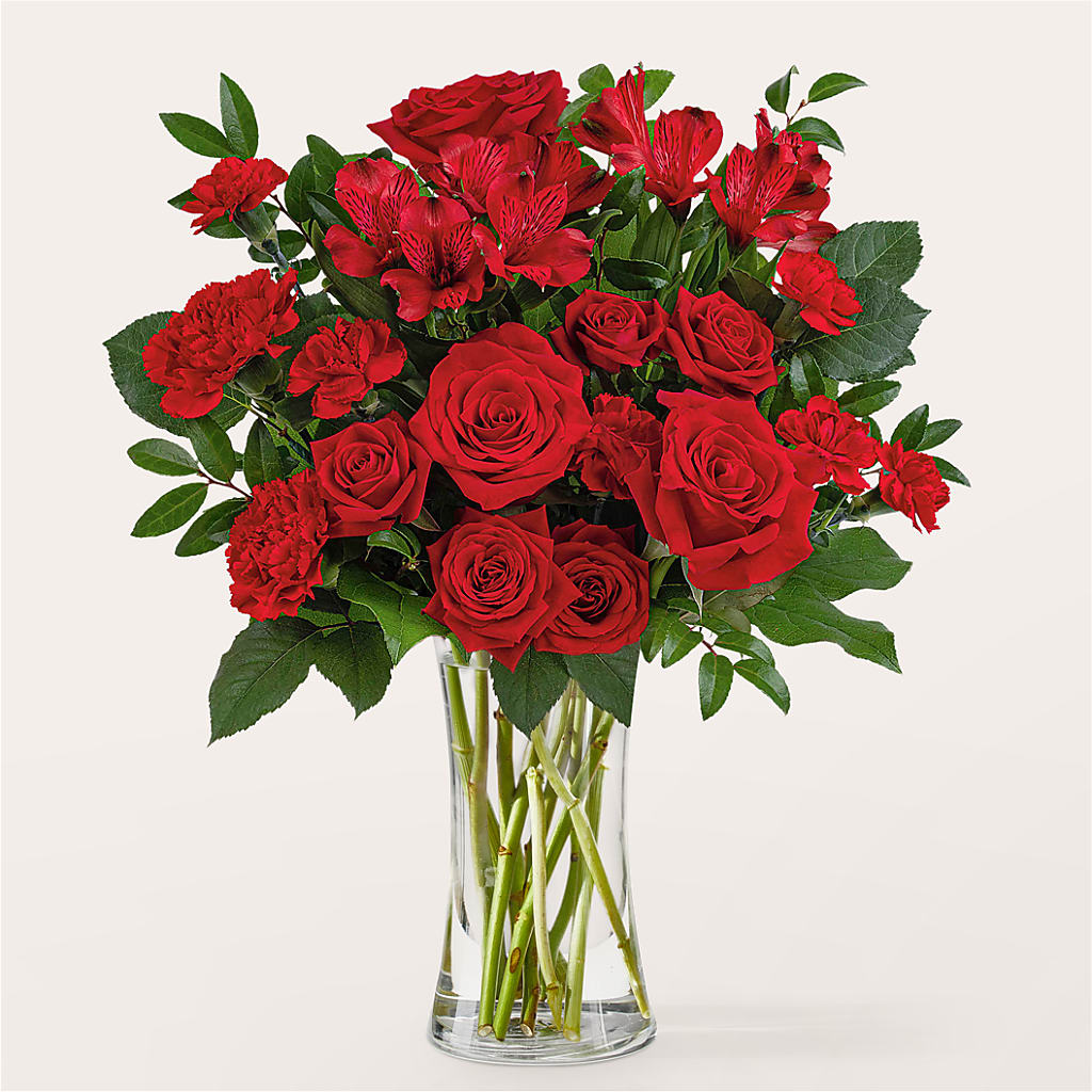 Brilliant Ruby Bouquet – Country Cottage Floral Creations, Conroe TX