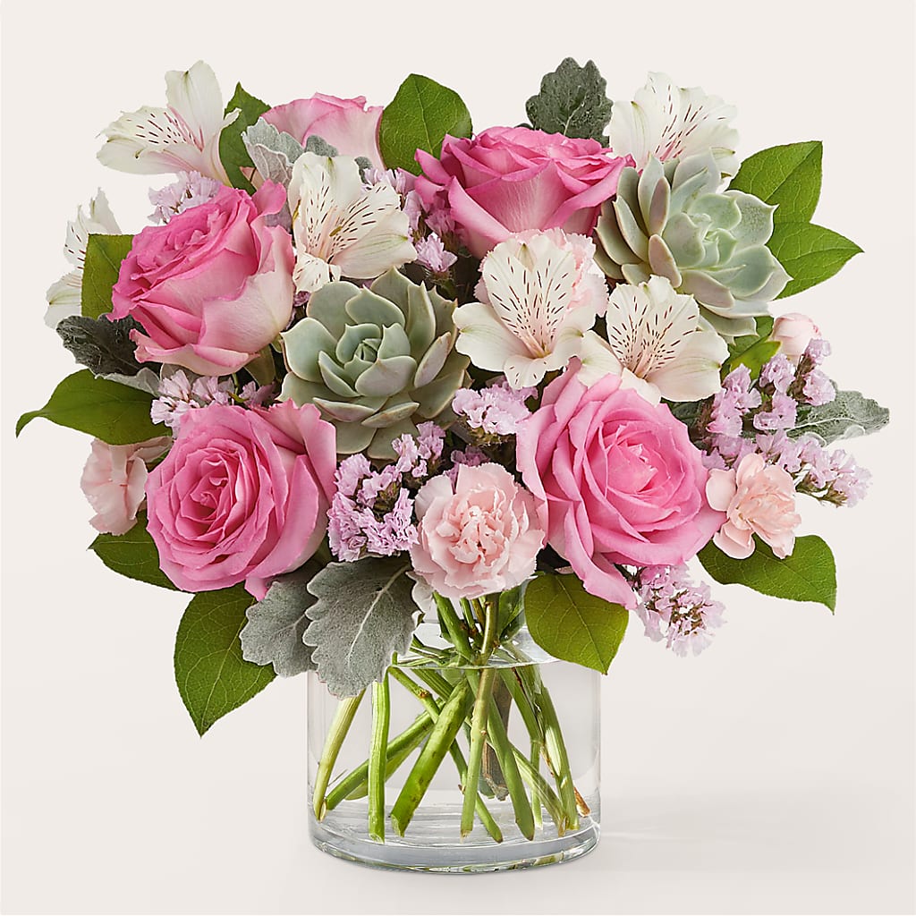 Dusty Rose Bouquet – Country Cottage Floral Creations, Conroe TX