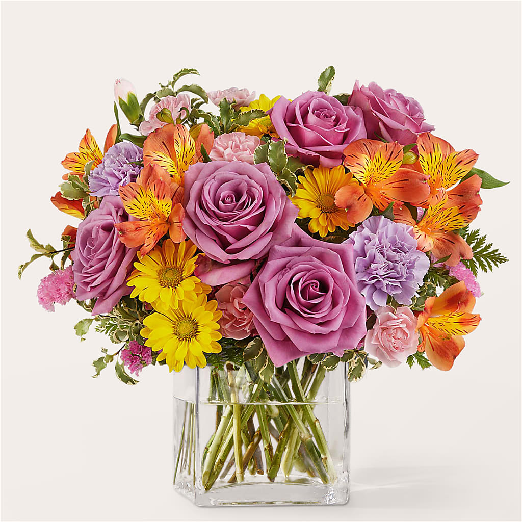 Shades of Happiness Bouquet – Country Cottage Floral Creations, Conroe TX