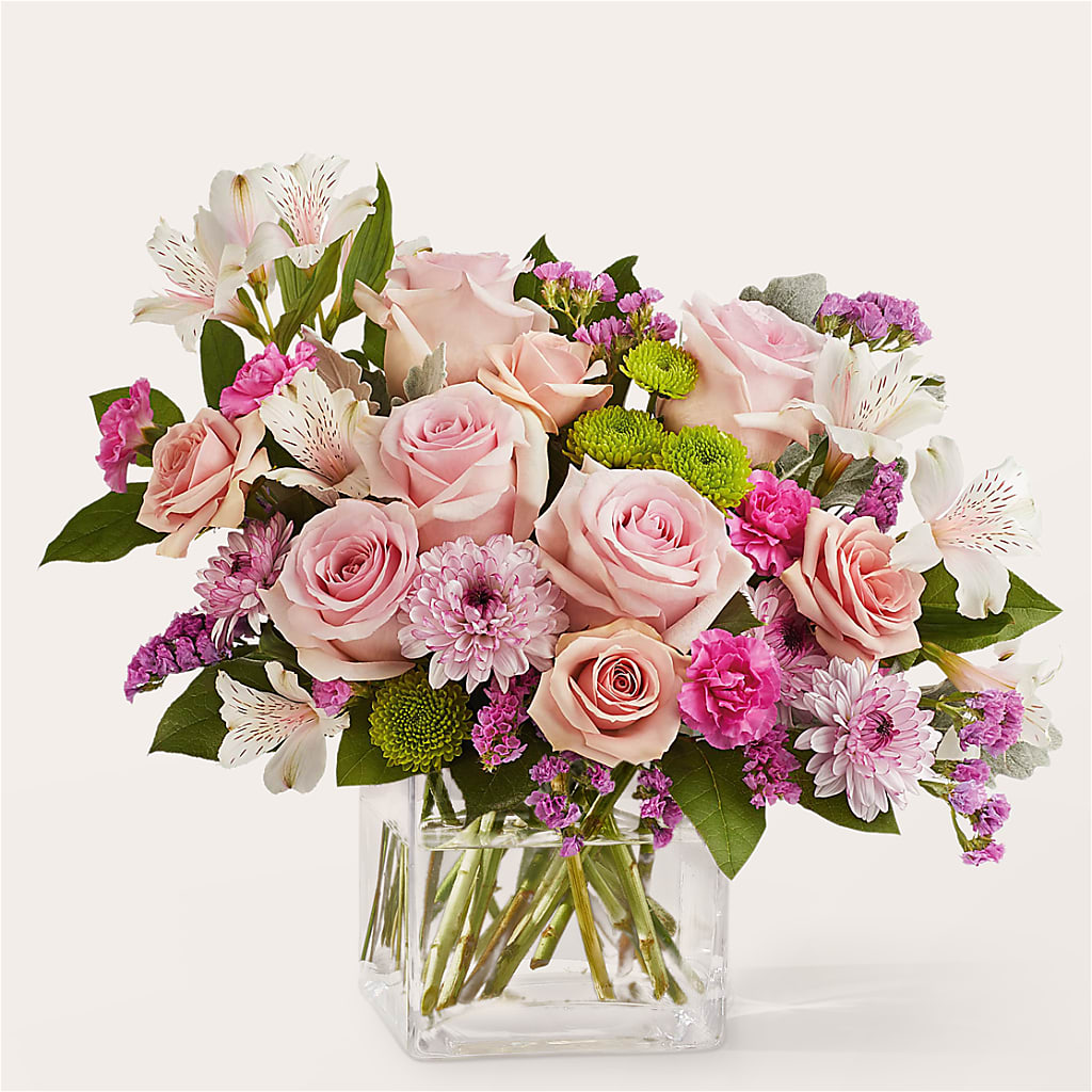 Pink Suede Bouquet – Country Cottage Floral Creations, Conroe TX