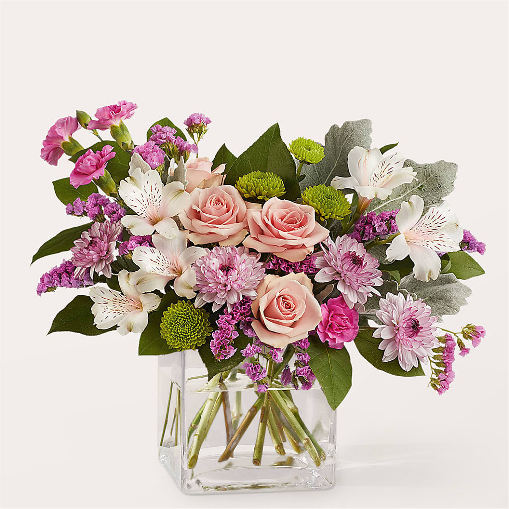 Pink Suede Bouquet – Country Cottage Floral Creations, Conroe TX