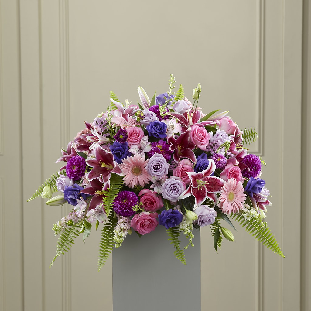 Fare Thee Well Pedestal – Country Cottage Floral Creations, Conroe TX