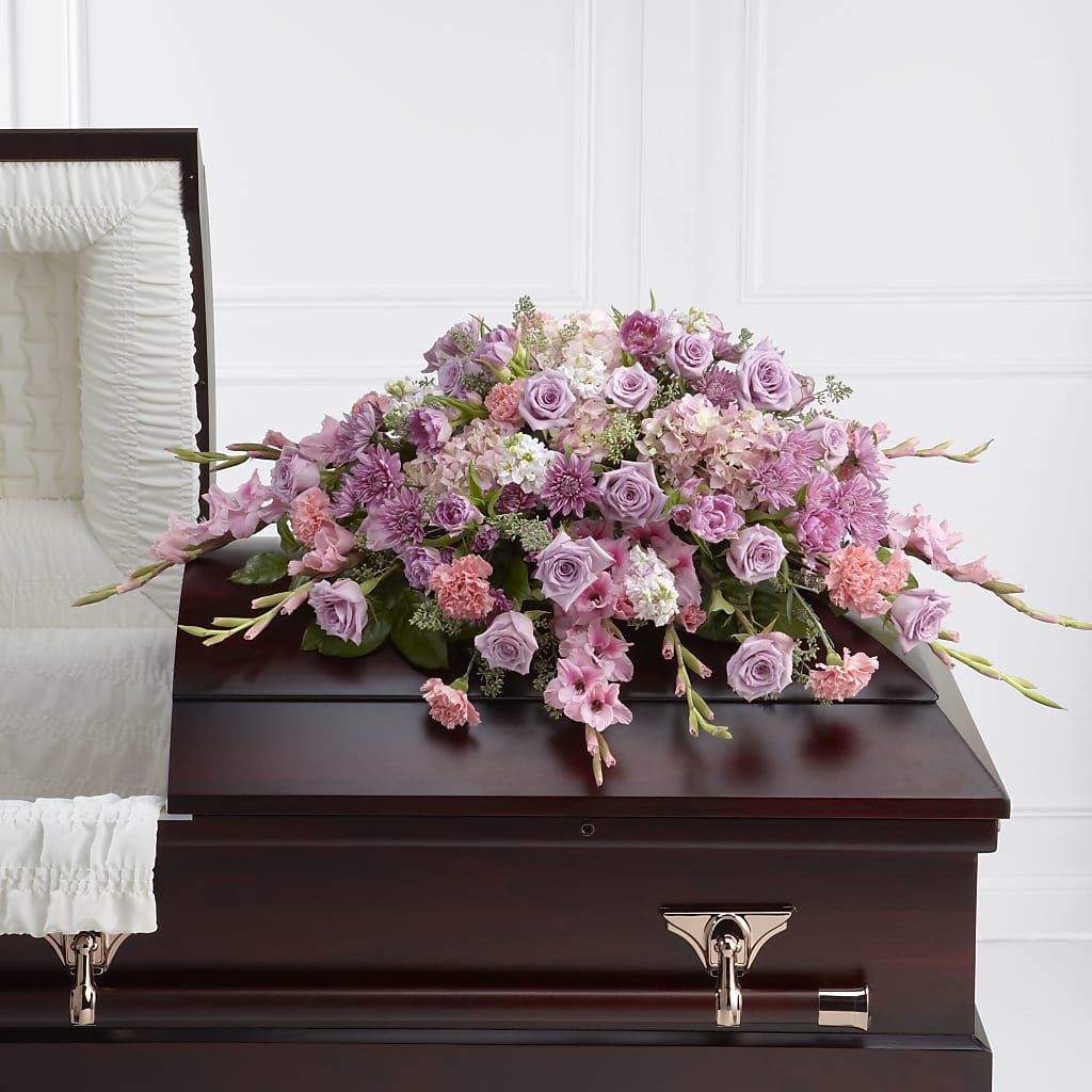 Immorata Casket Spray – Country Cottage Floral Creations, Conroe TX