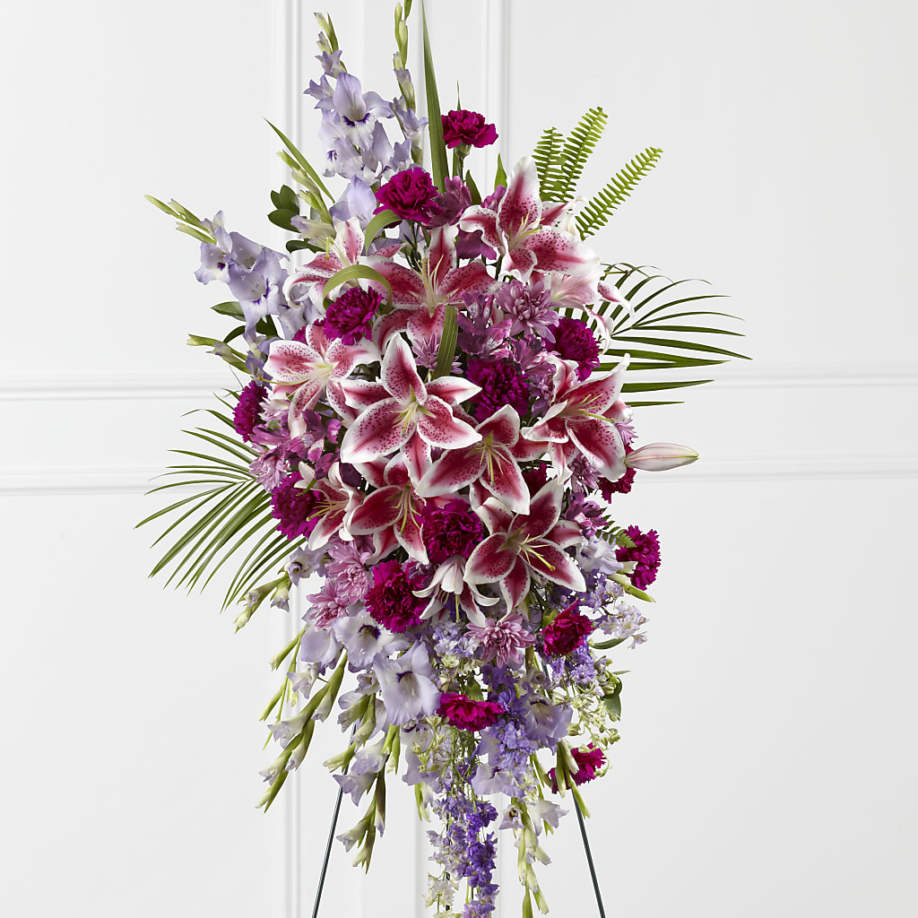 Tender Touch Standing Spray – Country Cottage Floral Creations, Conroe TX