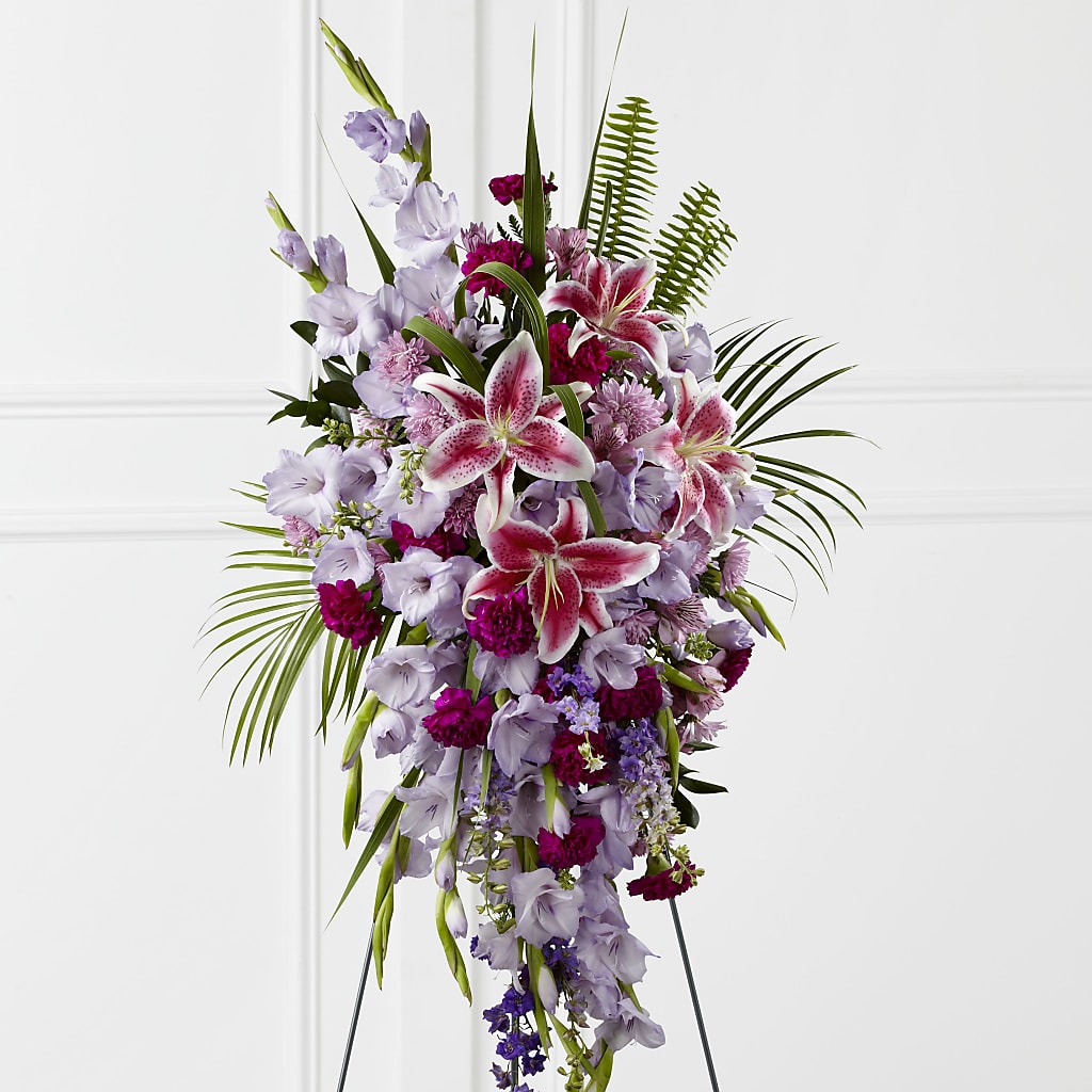 Tender Touch Standing Spray – Country Cottage Floral Creations, Conroe TX