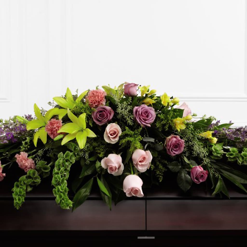 Forever Beloved Casket Spray – Country Cottage Floral Creations, Conroe TX
