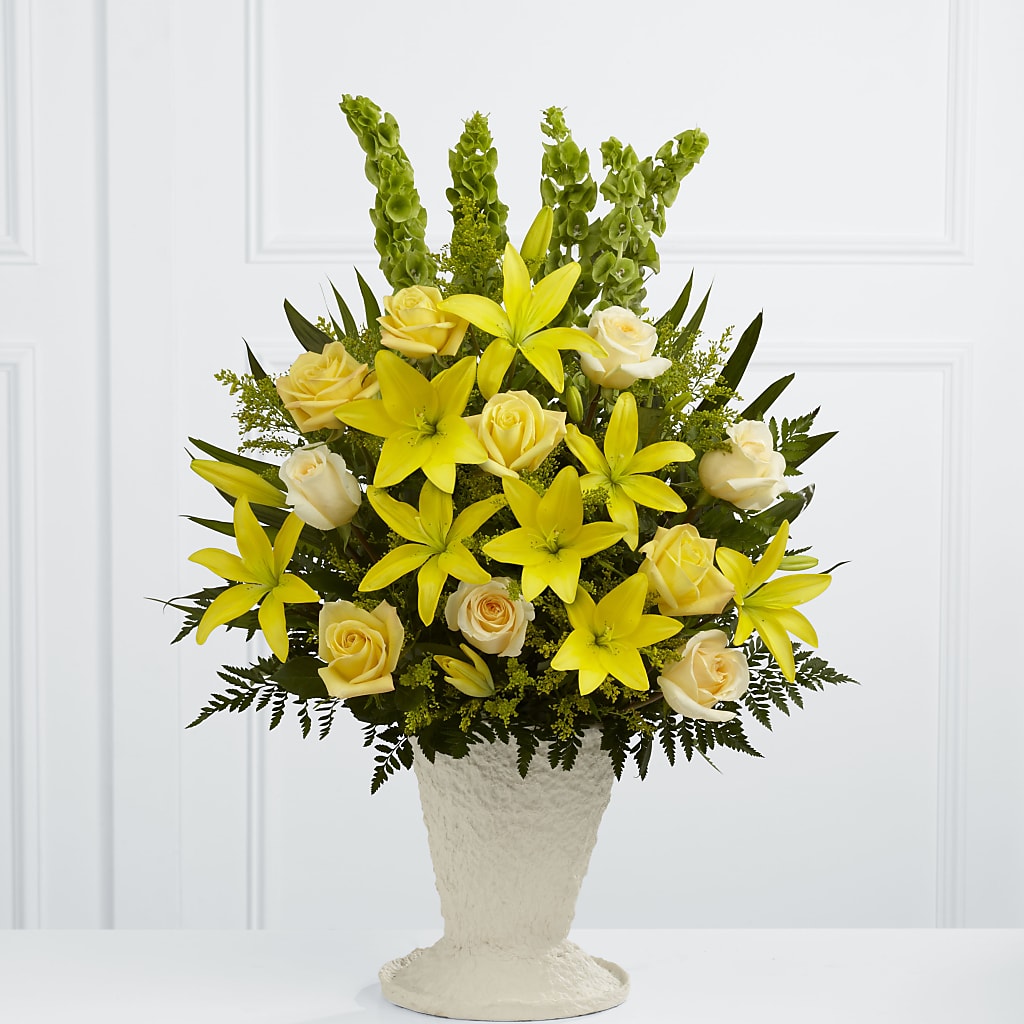 Golden Memories Arrangement – Country Cottage Floral Creations, Conroe TX