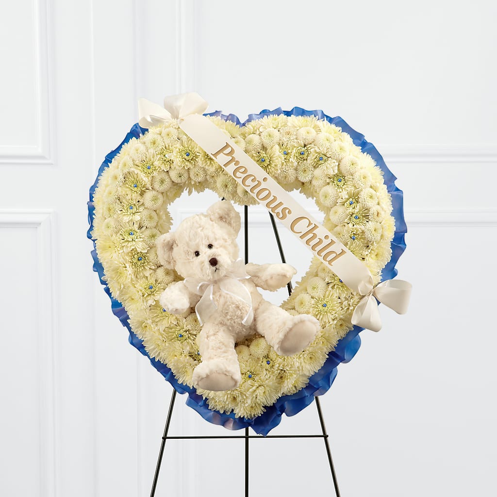 Precious Child Standing Heart – Country Cottage Floral Creations, Conroe TX