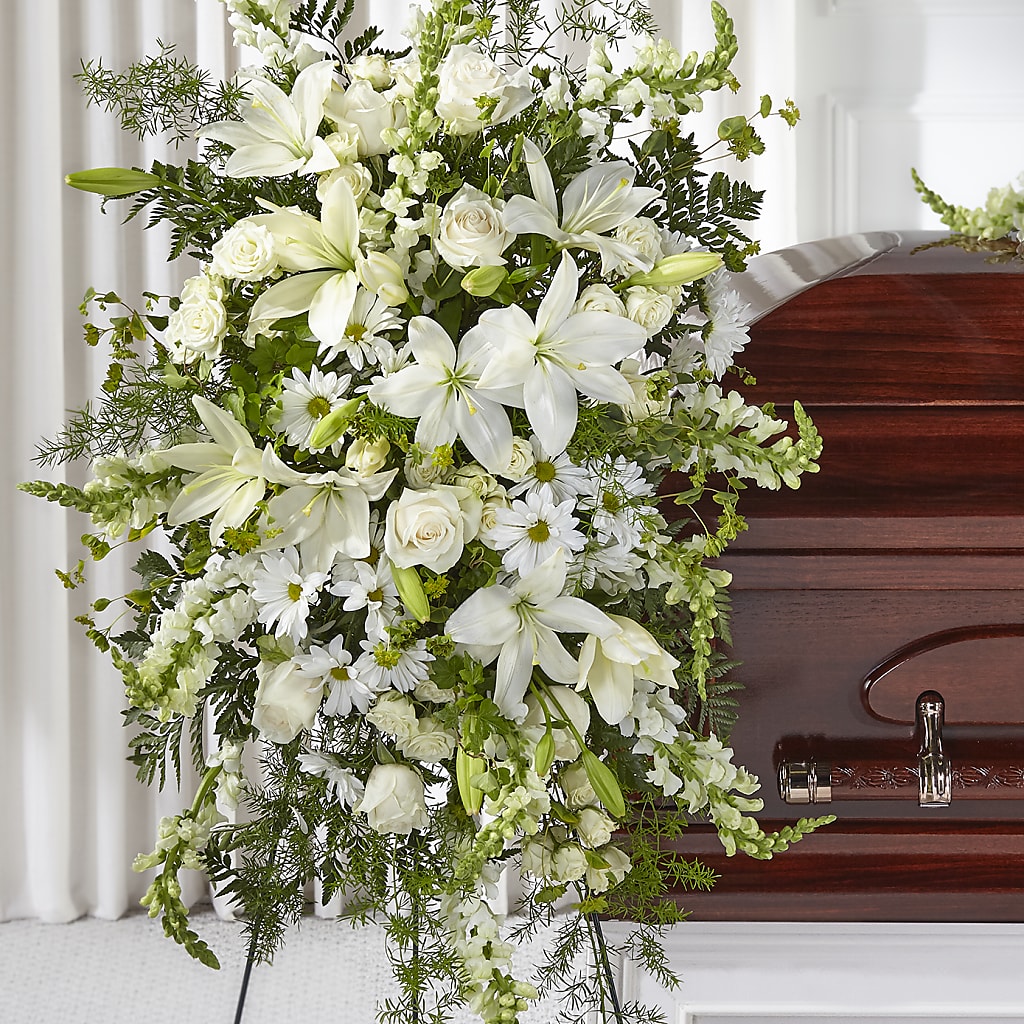 Loving Thoughts Standing Spray – Country Cottage Floral Creations, Conroe TX