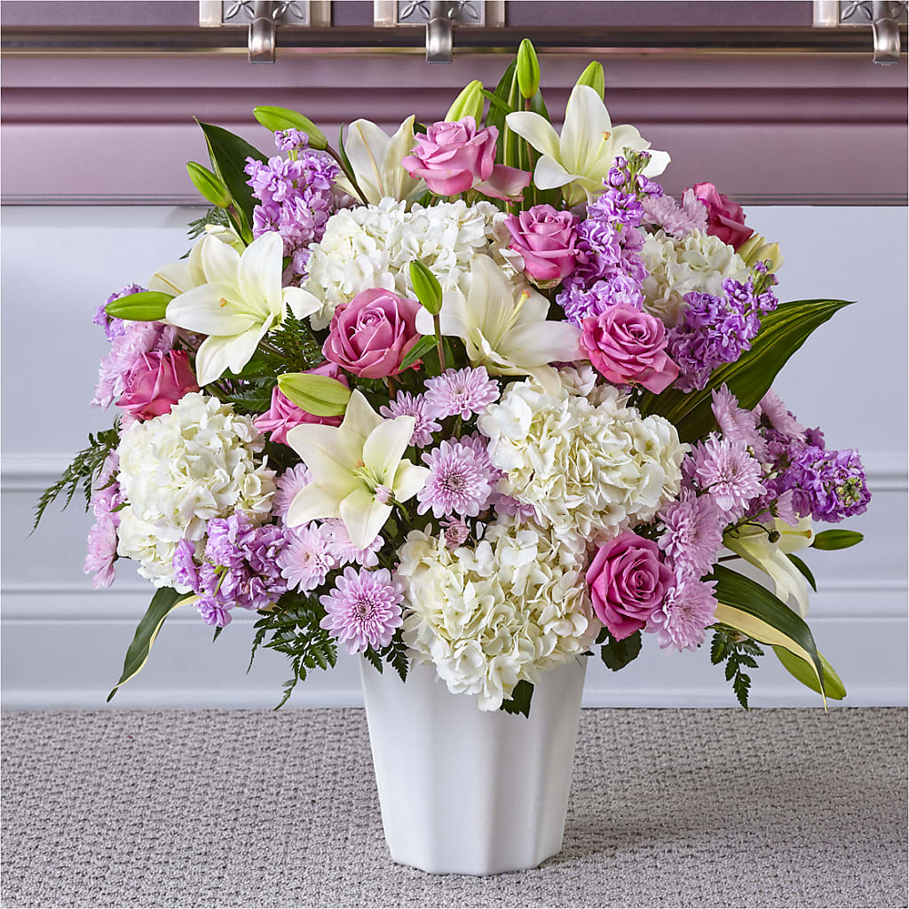 Heaven Sent Floor Basket – Country Cottage Floral Creations, Conroe TX