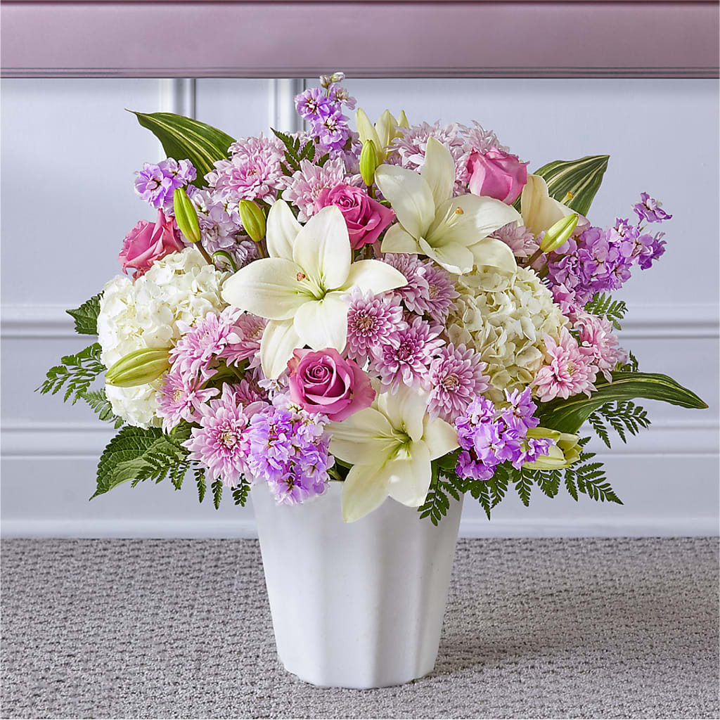 Heaven Sent Floor Basket – Country Cottage Floral Creations, Conroe TX