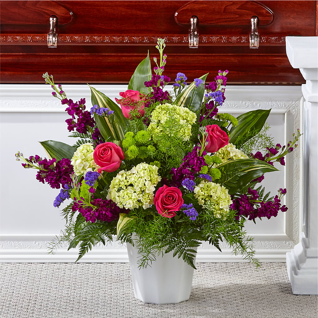 Beautiful Horizons Floor Basket – Country Cottage Floral Creations, Conroe TX