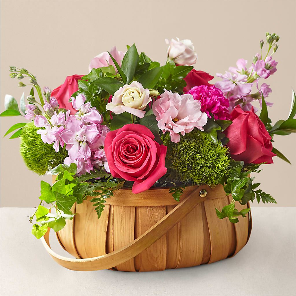 Radiance in Bloom Basket – Country Cottage Floral Creations, Conroe TX