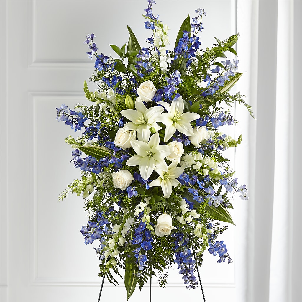 Faithful Friend Standing Spray – Country Cottage Floral Creations, Conroe TX