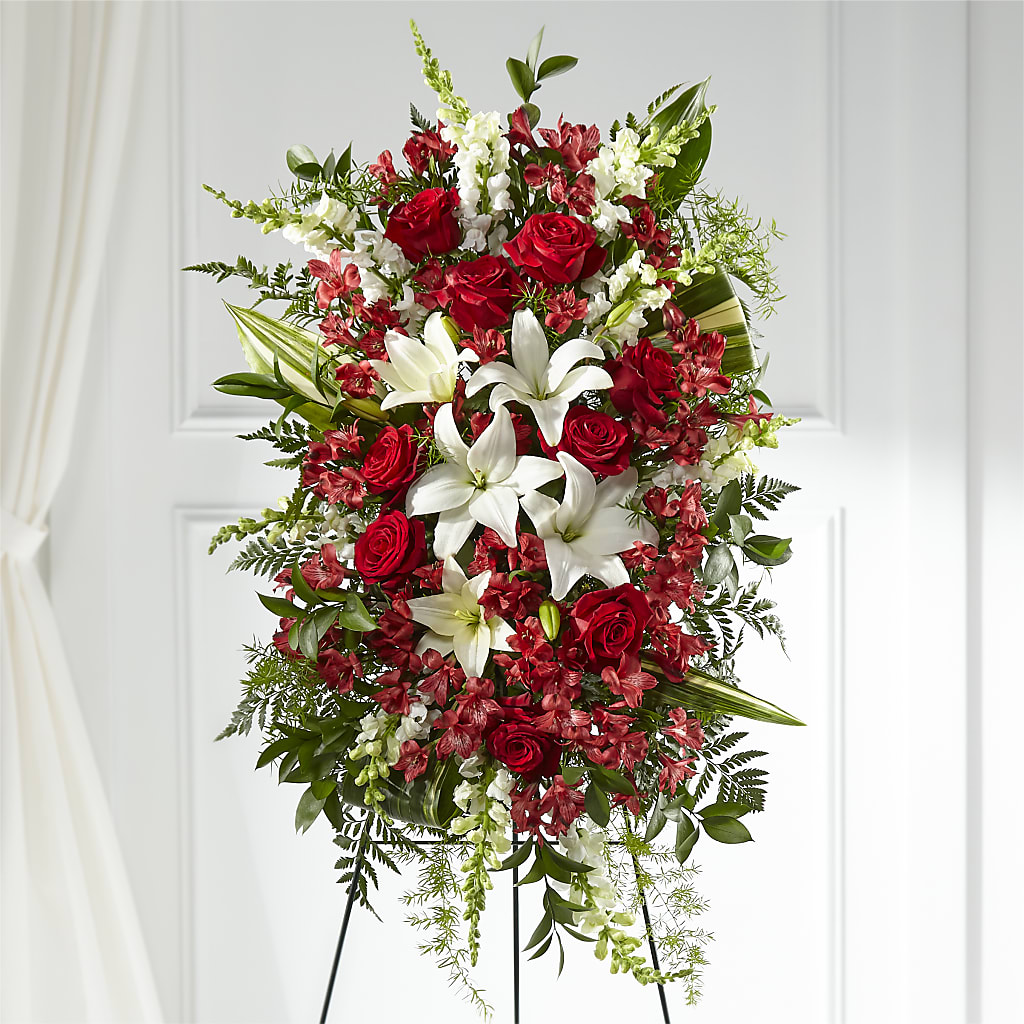Everlasting Memory Standing Spray – Country Cottage Floral Creations, Conroe TX