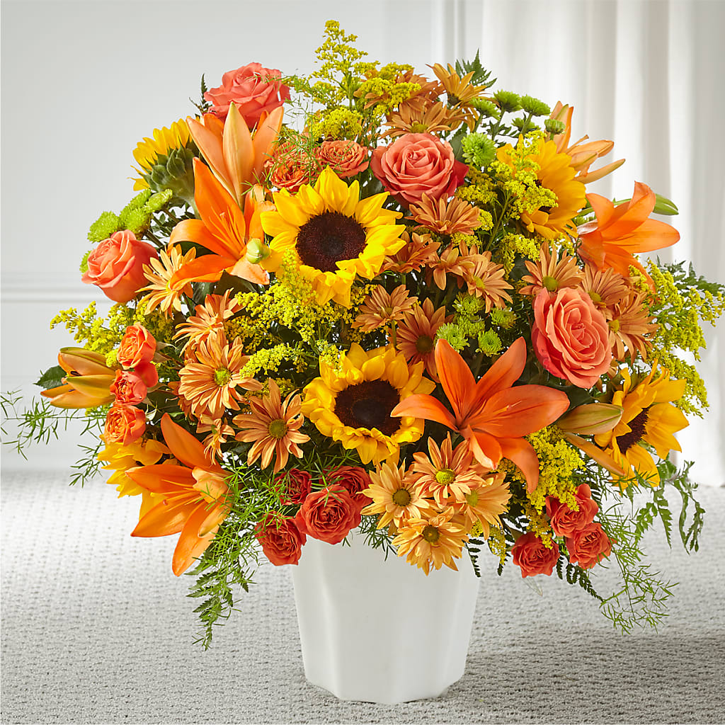 Harvest Thoughts Floor Basket – Country Cottage Floral Creations, Conroe TX
