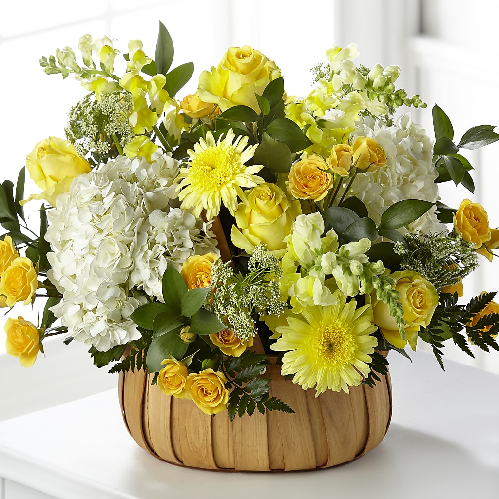 Rustic Remembrance Basket – Country Cottage Floral Creations, Conroe TX