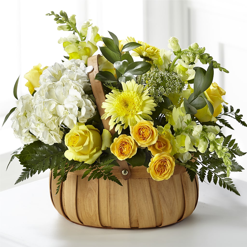 Rustic Remembrance Basket – Country Cottage Floral Creations, Conroe TX