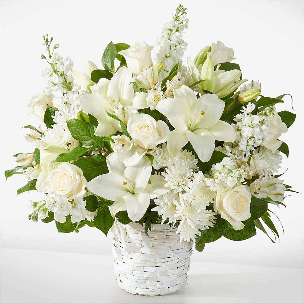 Peaceful Reflections Arrangement – Country Cottage Floral Creations, Conroe TX