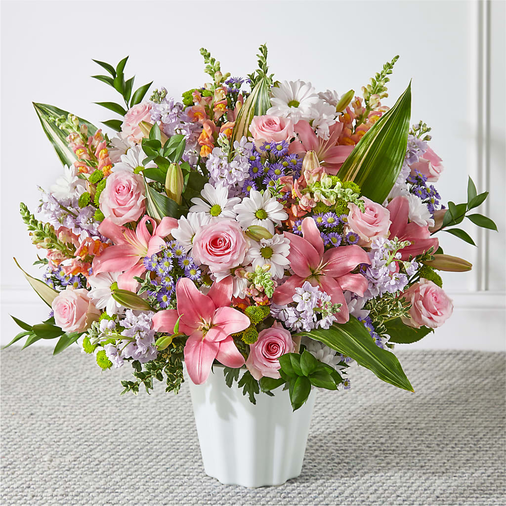 Abundant Compassion Floor Basket – Country Cottage Floral Creations, Conroe TX