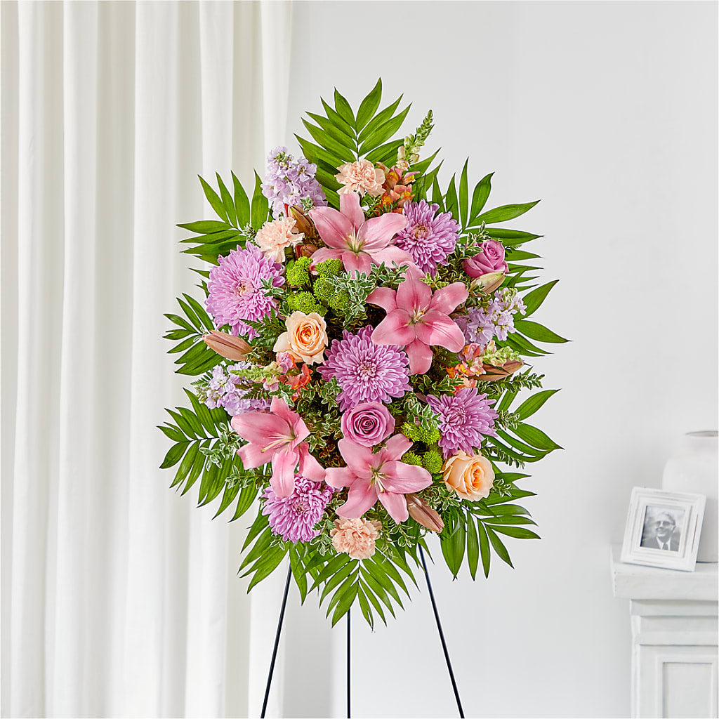 Love & Light Standing Spray – Country Cottage Floral Creations, Conroe TX