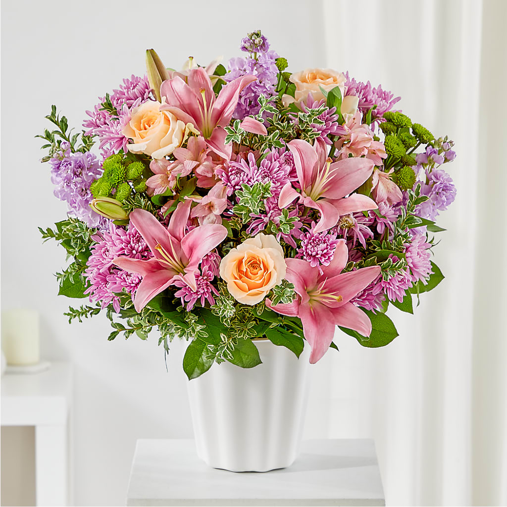 Supportive Embrace Tabletop Basket – Country Cottage Floral Creations, Conroe TX