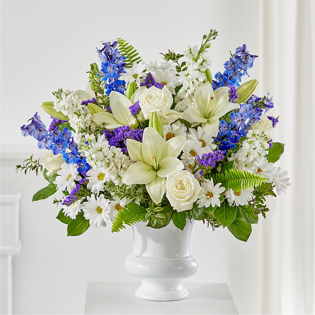 Expressions of Hope Urn Arrangement – Country Cottage Floral Creations, Conroe TX