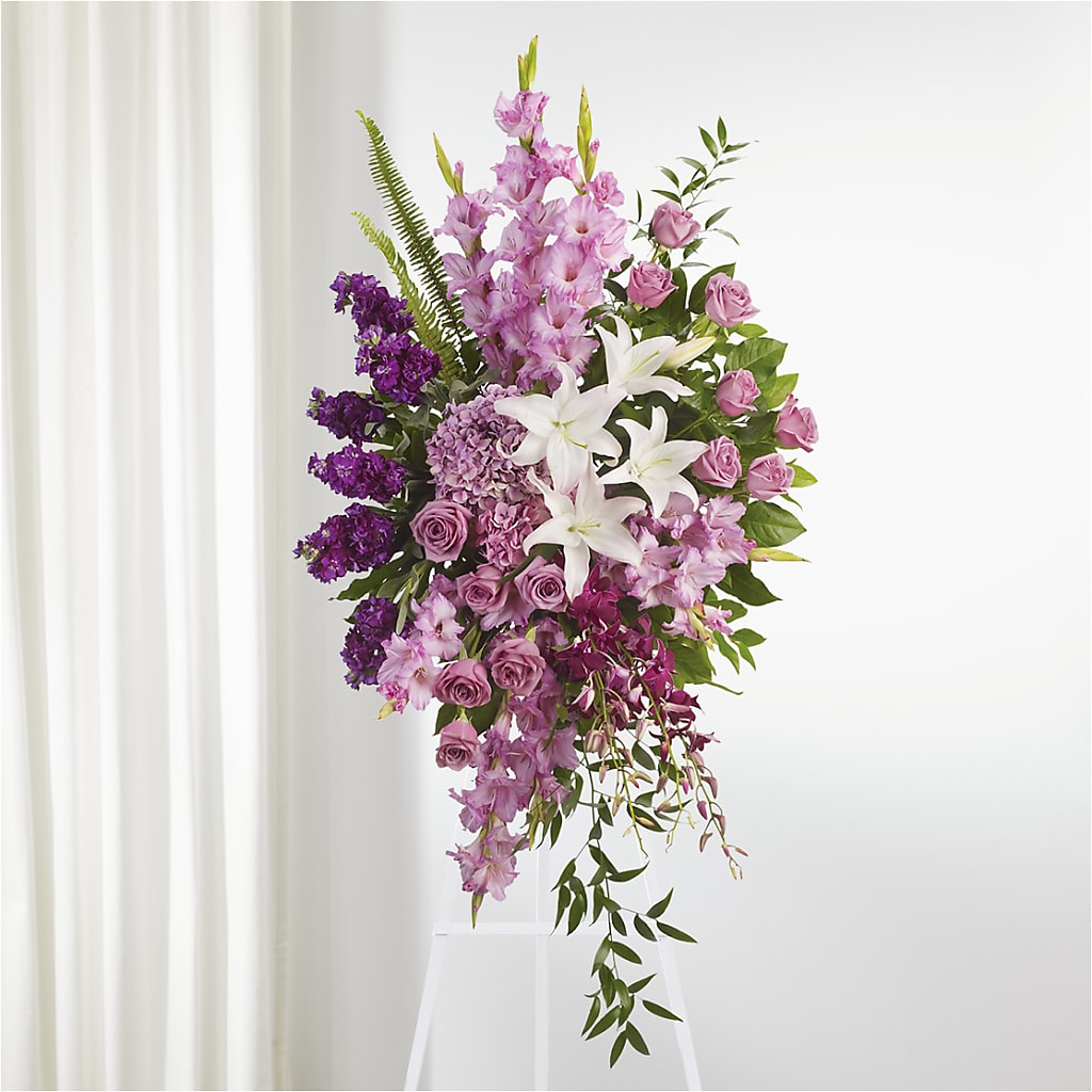 Never Alone Standing Spray – Country Cottage Floral Creations, Conroe TX