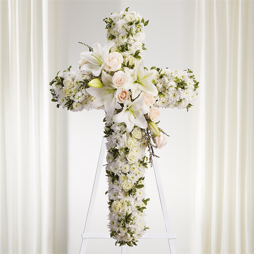 Spiritual Guidance Standing Spray – Country Cottage Floral Creations, Conroe TX