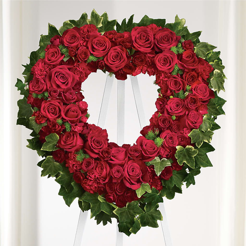 Wholehearted Standing Spray – Country Cottage Floral Creations, Conroe TX