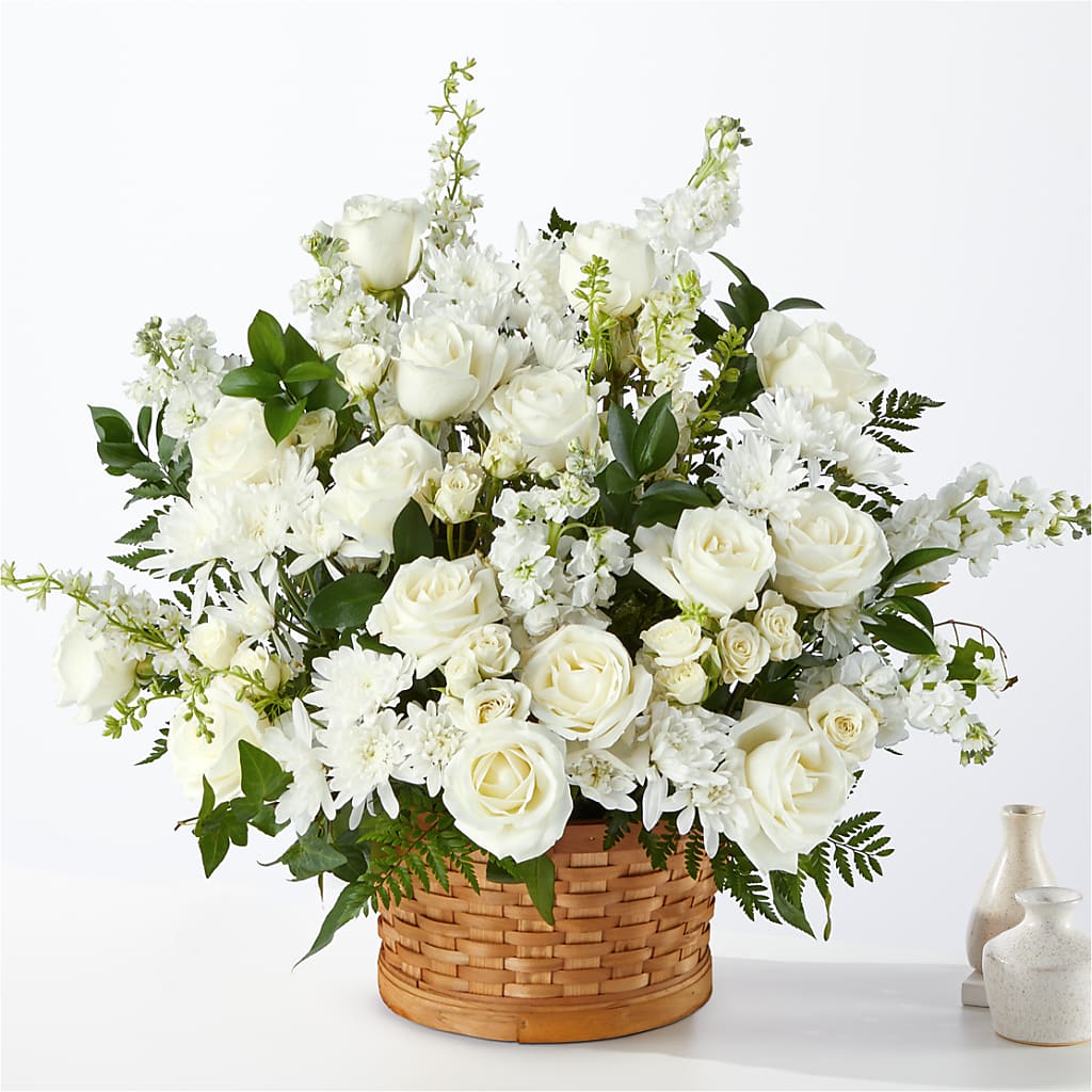 Heartfelt Condolences Arrangement – Country Cottage Floral Creations, Conroe TX
