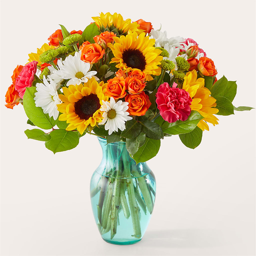 Sun-drenched Blooms Bouquet – Country Cottage Floral Creations, Conroe TX
