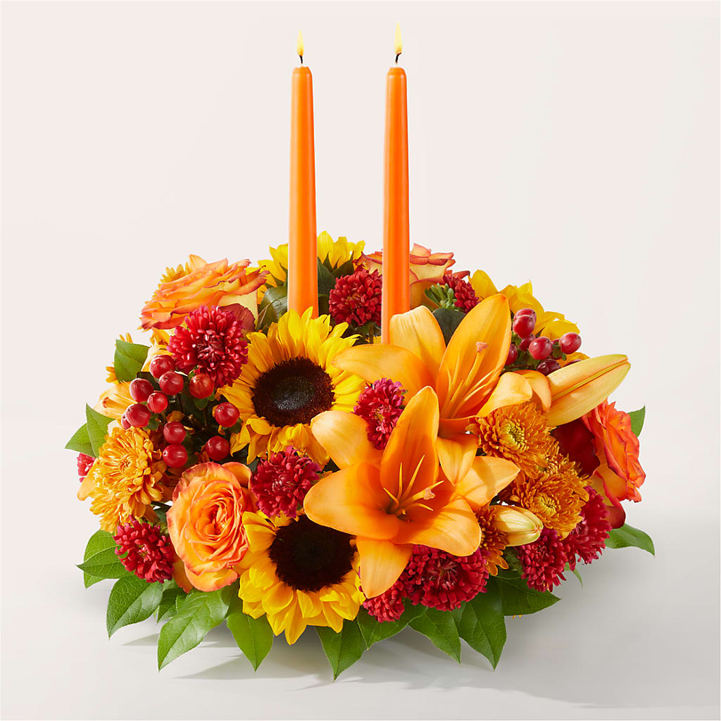Grateful Centerpiece – Country Cottage Floral Creations, Conroe TX